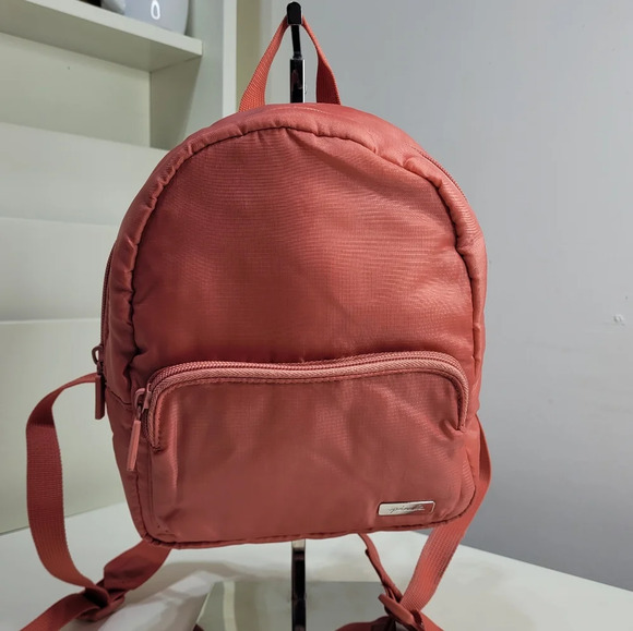 Pink Victoria's Secret Ripstop So Rosy Mini Backpack Bag Great For Travel NWOT - Picture 4 of 12